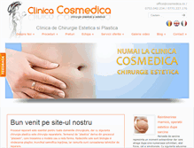 Tablet Screenshot of cosmedica.ro
